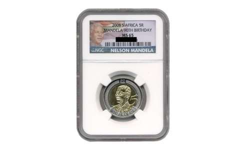 *** NEW LABEL 2008 MANDEL 90TH BIRTHDAY MS65 ***